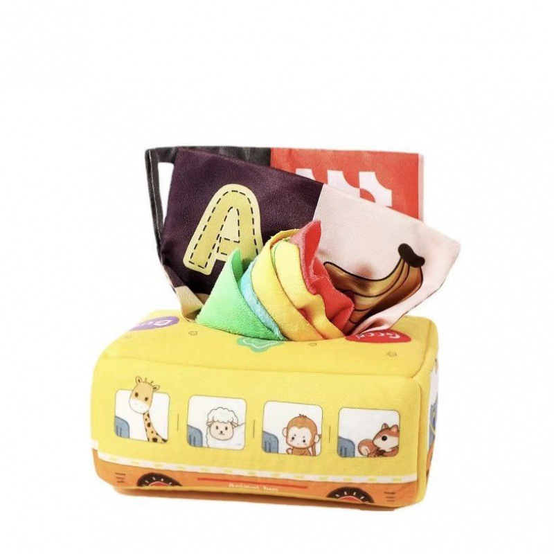 Children's Paper Tipping Toy 0-1 Year Old Educational Early Education Tear Tissue Box Baby Finger Exercise Toy Cross Border