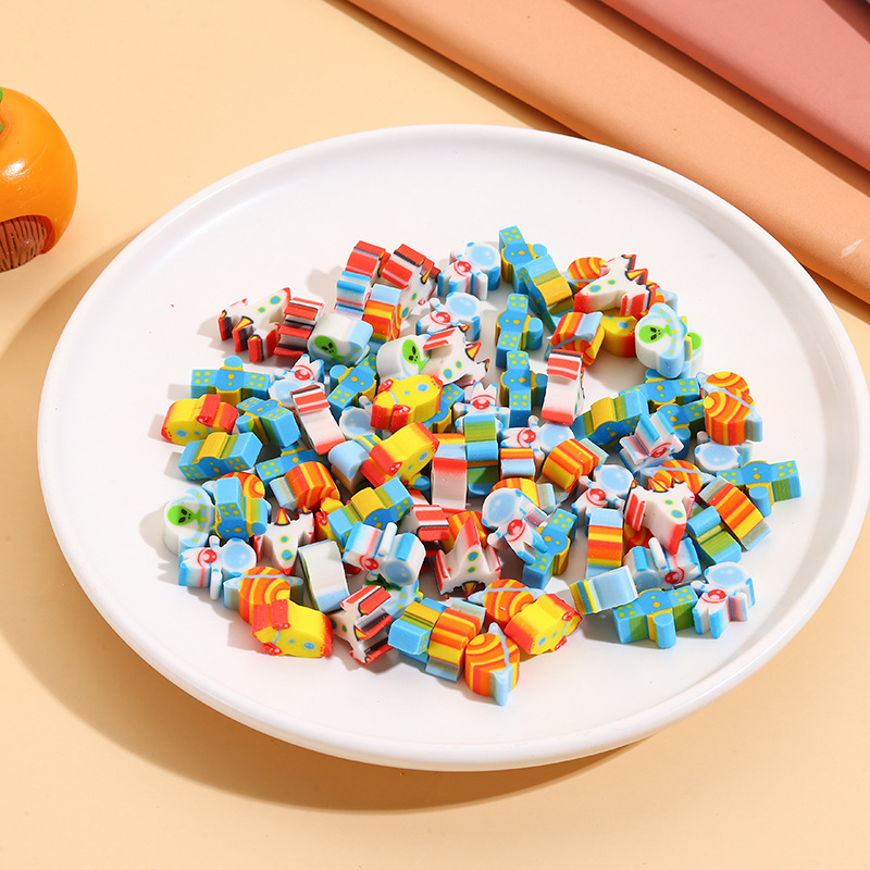 Cartoon Erasers, Space Fruits, Numbers, Elementary School Student Eraser Stamps, Prizes, Various Types, Picture Recognition, Mini, Cute, Cross-Border