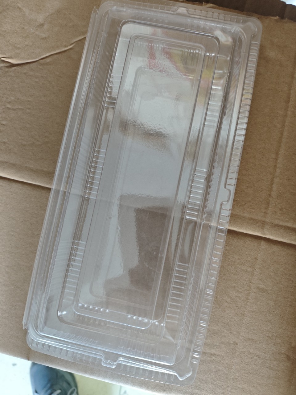 Disposable Western Pastry Storage Box Baking Cake Plastic Storage Box Packaging Box Large Capacity Lamb Slice Box