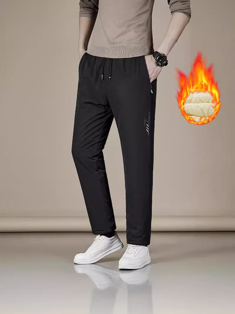 Winter Warm Lamb Wool Cotton Pants Waterproof Fleece Thickened Outdoor Wear for Northeast Minus 40 Degrees Cold-Proof Thickened Pants