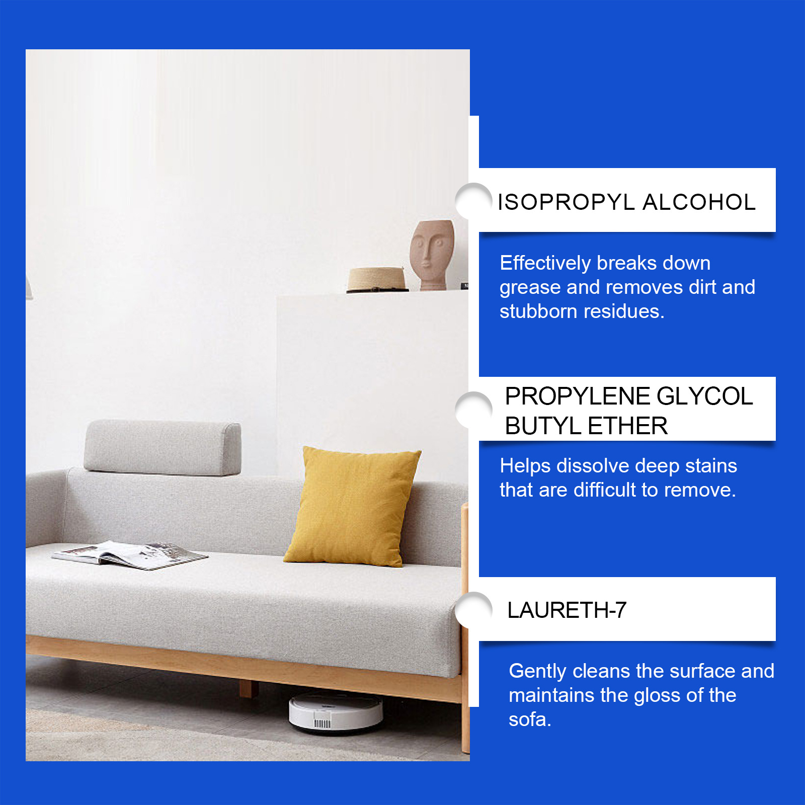 Jaysuing Fabric Sofa Foam Cleaner Fabric Sofa Fabric Curtain Mattress Foam Cleaner