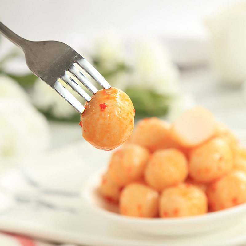 [Three Squirrels Naughty Fish Eggs 120 g/Bag] Leisure Snacks Fish Balls Instant Spicy Snacks