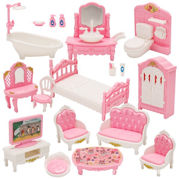 22 предмета, 1:12 мини домашние образовательные игрушки, набор для спальни, гостиной, ванной