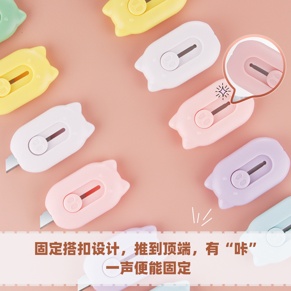 Creative Mini Cartoon Utility Knife, Convenient and High-Looking DIY Handmade Paper Knife, Office Express Box Opener Wholesale
