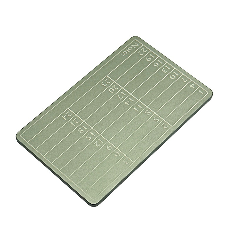 Aluminum Alloy Word Memorizer (Password Book) Manufacturer Supplies Double-Board Engraving Mnemonic Board Stainless Steel Sign