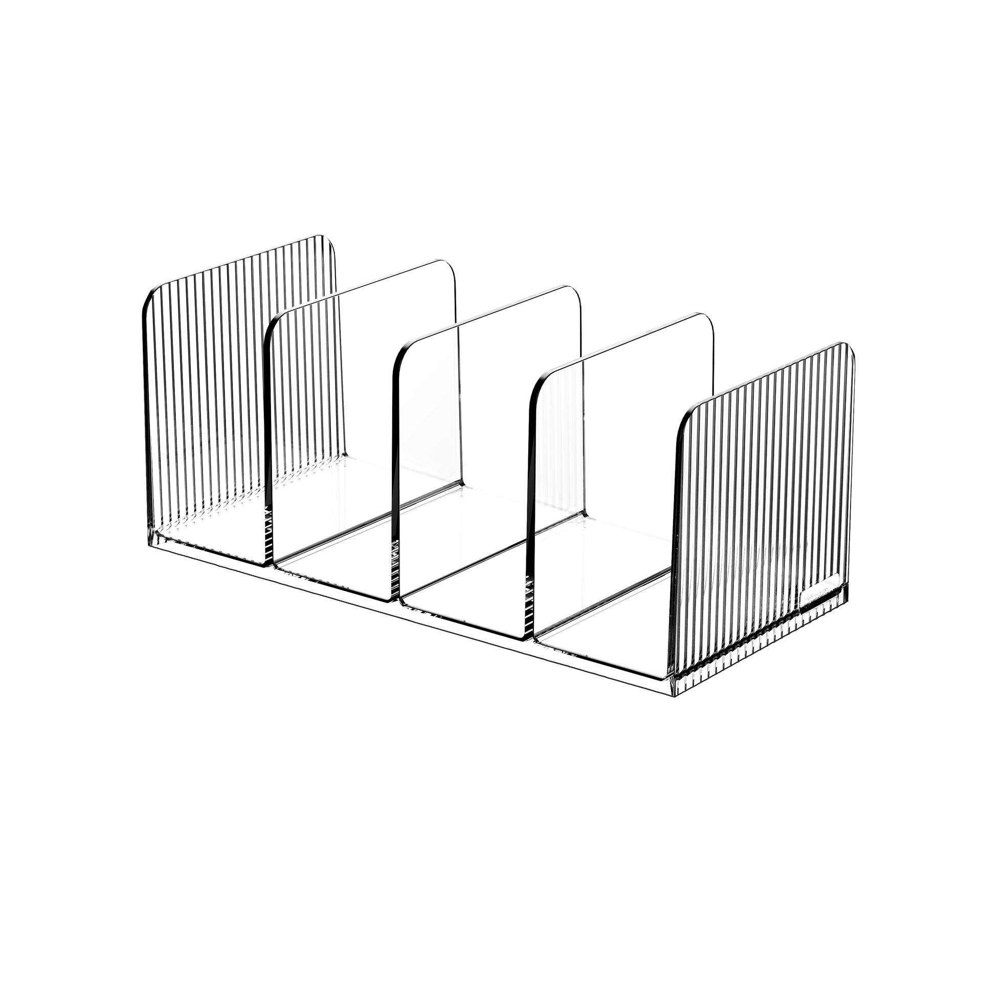 Transparent Book Stand Desktop Thickened Quadruple Split Book Stand Desktop Book Storage Artifact Student Desk Book Stand