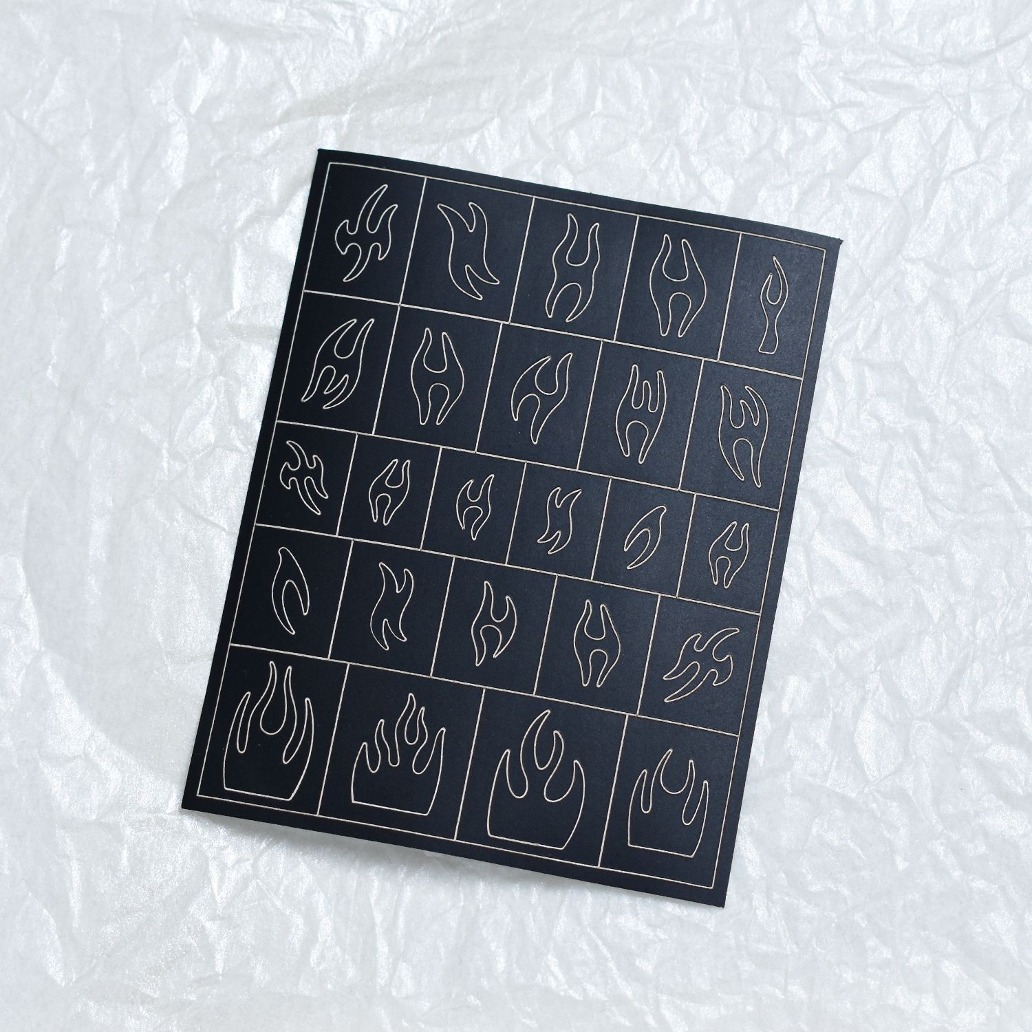 Nail art supplies hollow nail art spray painting template stickers hollow butterfly love nail decals spot wholesale