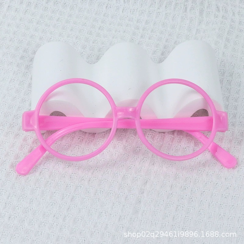 Children's Glasses Frame for Women, Cute, Trendy, Round, Lensless, Versatile Retro Decorative Frame