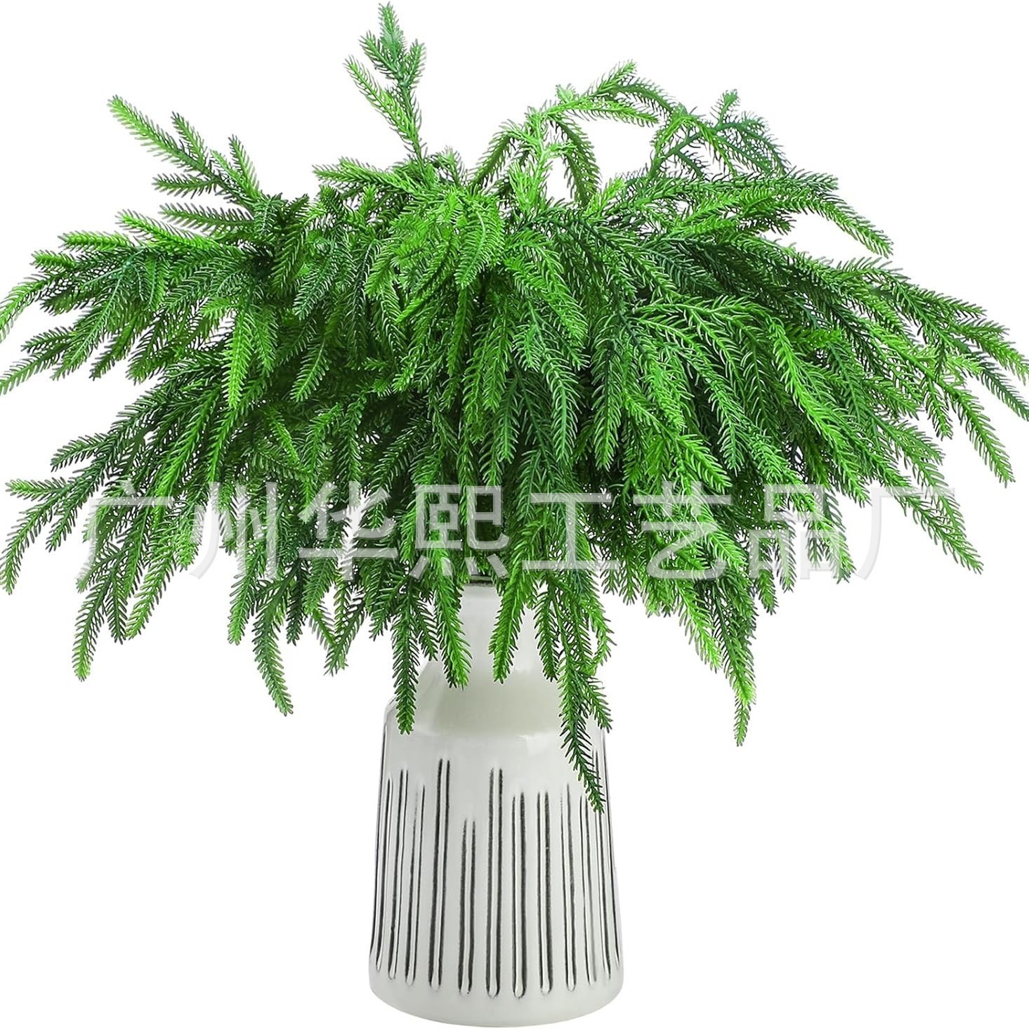 Искусственное украшение хвойной иглы для Рождества, пластиковый цветок, искусственная ветка сосны