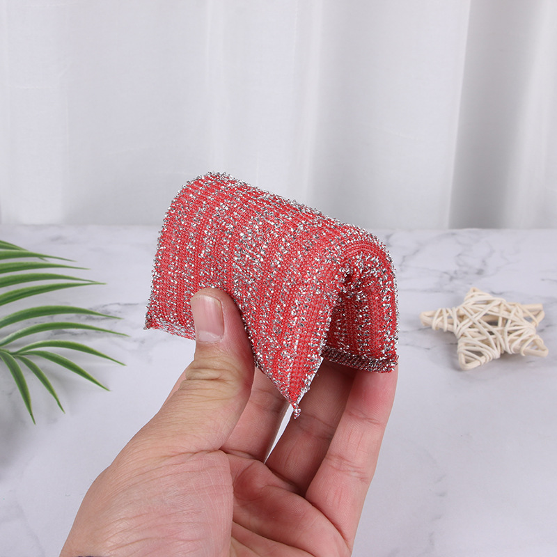 Washing King small jacquard fabric dishwashing sponge kitchen cleaning dishwashing cloth sponge block washing King wholesale