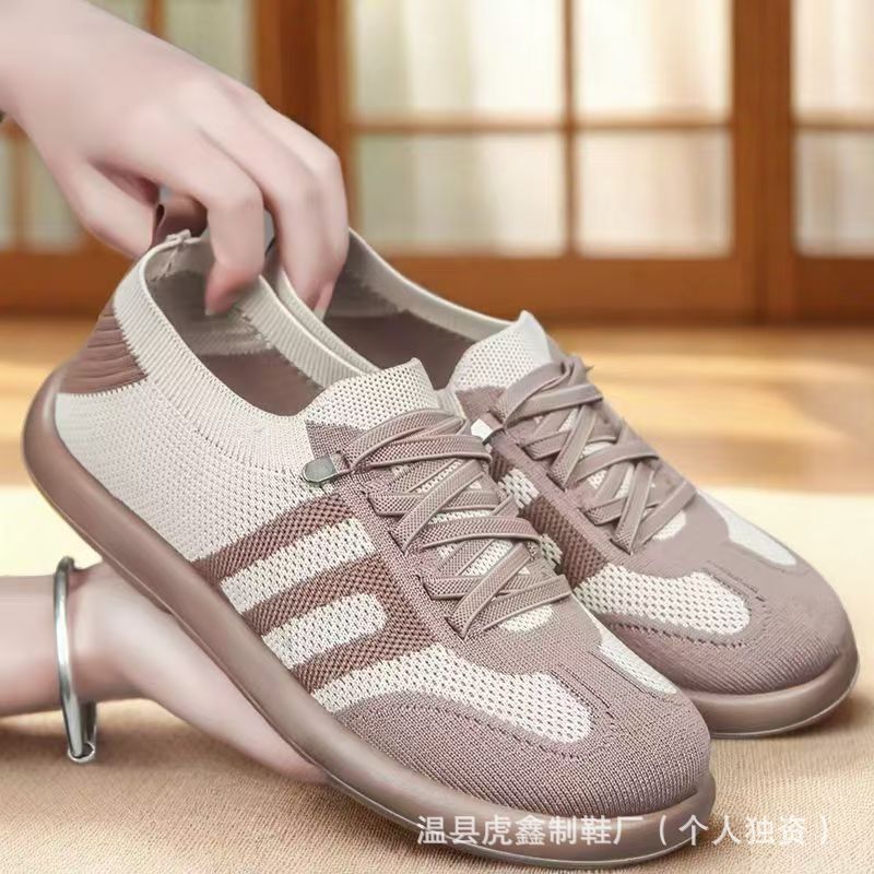 Shoes for Women Spring New Flat Casual Shoes High-End Versatile Retro Moral Training Shoes Soft Sole Non-Tiring Women's Shoes