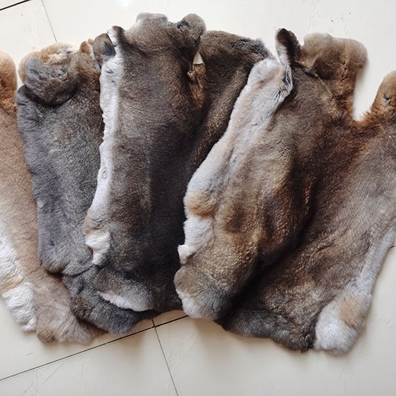 Natural Whole Rex Rabbit Fur High-End Clothing Decorative Fabric Home Decoration Collection Ornaments