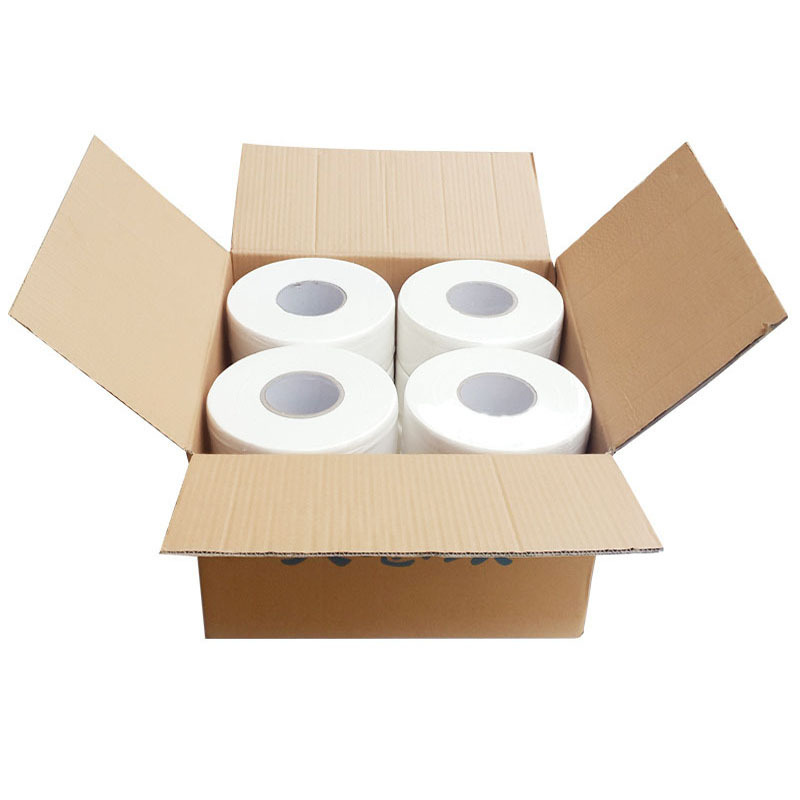 Factory Direct Supply, Soft and Silky, Not Easy to Break, Large Roll Paper for Hotels and Restaurants, Commercial Use, Four-Layer Thickened Toilet Paper