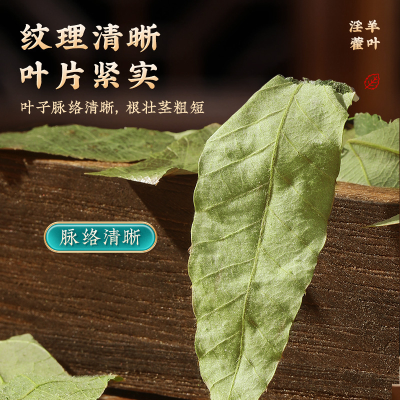 Nanjing Tongrentang Epimedium Leaves Soaked in Wine for Men's Nourishing Men's Tea Soaked in Water Wild-Grown Epimedium Leaves