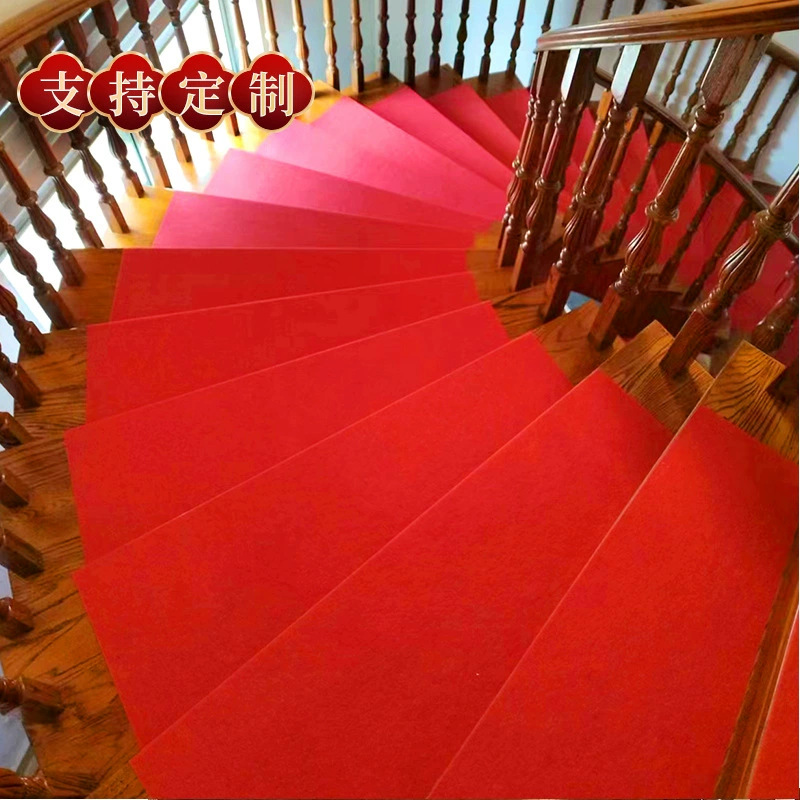 Disposable Wedding Self-Adhesive Red Carpet Wedding Waterproof Anti-Slip Anti-Fouling Thickeneded Stair Step Mat Festive