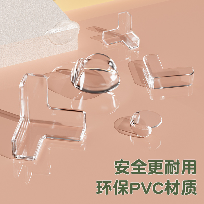 Children's Anti-collision Corner Transparent Anti-collision Anti-collision Corner Protector Coffee Table Furniture Soft Wrap Corner Wrap PVC Protective Cover