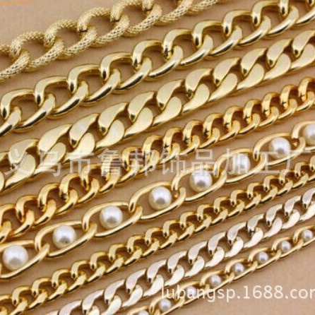 In-Stock Chain Clothing Accessories DIY Jewelry Copper Chain Iron Chain Aluminum Chain Copper Snake Bone Chain Bag Chain Manufacturer In-Stock