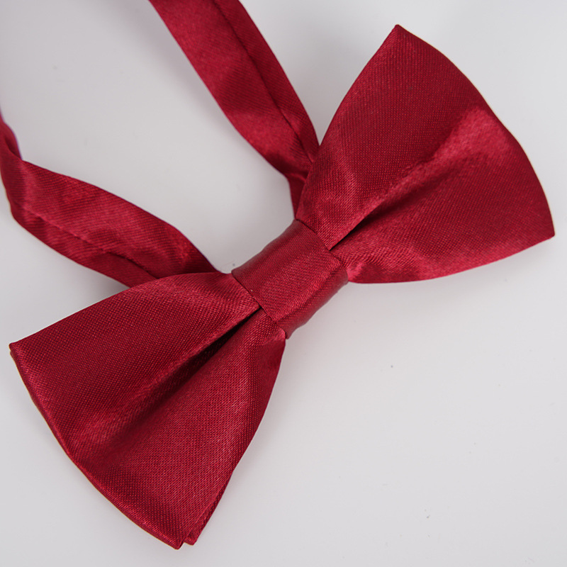 Solid color bow tie manufacturers supply various colors optional evening party performance wedding banquet fashion and convenient