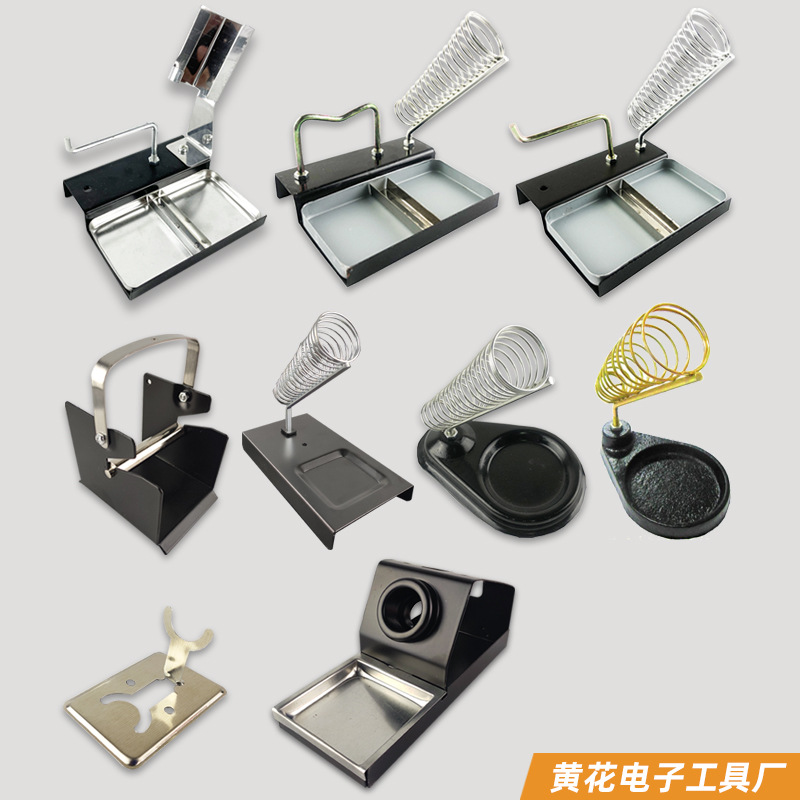 Soldering Iron Stand, Solder Wire Holder, Round and Square Dual-Use Cleaning Sponge, Stainless Steel Combination, Thickened and Durable