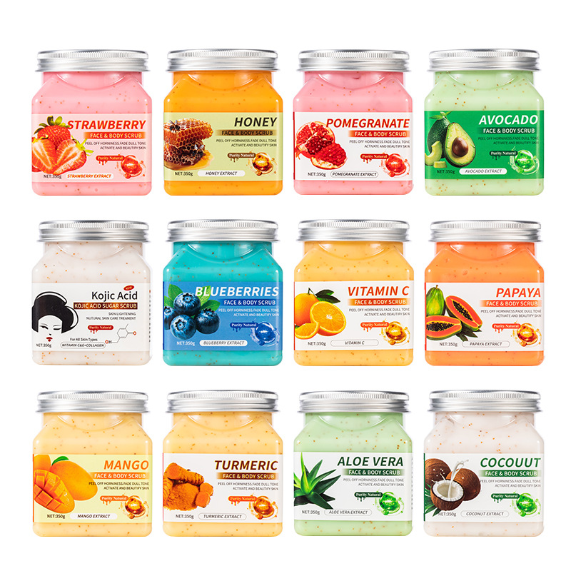 Full English Export Scrub Exfoliating Chicken Skin Deep Cleaning Cross-Border Coffee Body Scrub Wholesale 350g