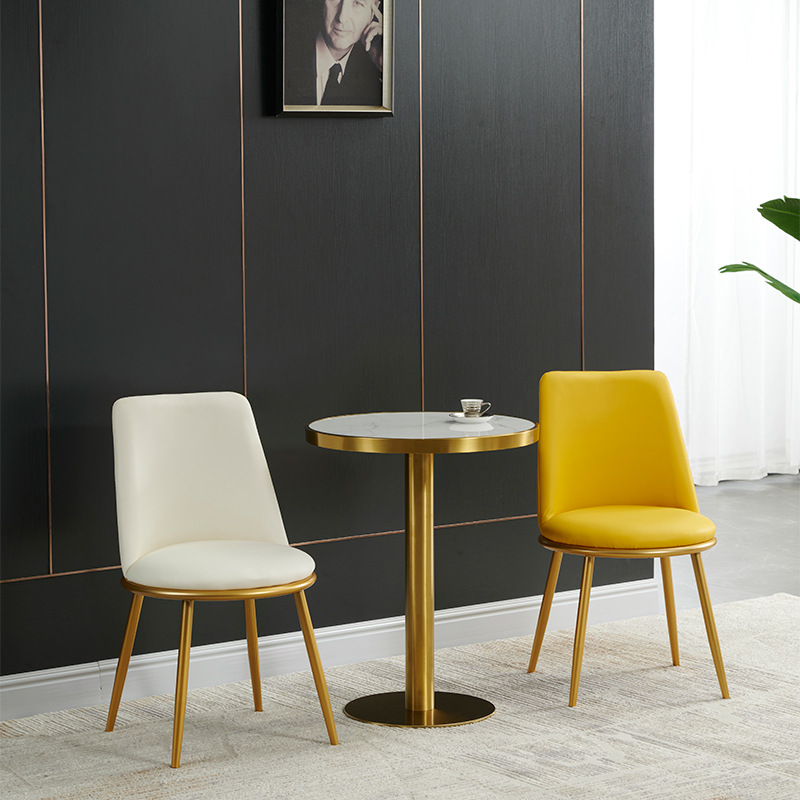 Gskk647 Gskk647 # Simple Slate Table Commercial Leisure Milk Tea Shop Small Round Table Hotel Apartment Sales Office Reception Negotiation