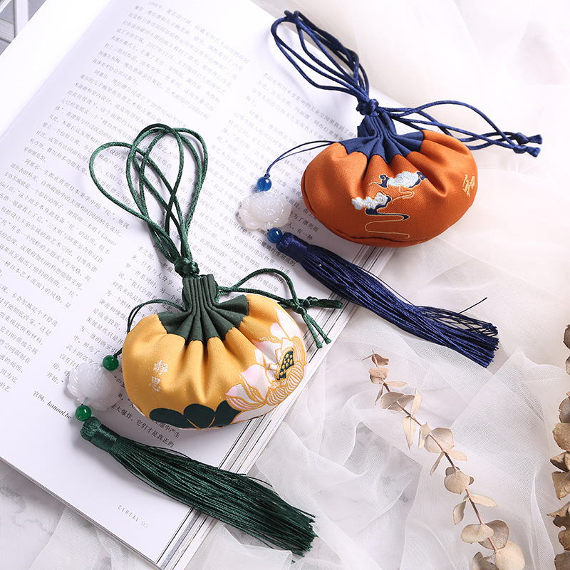 Manufacturer's New Antique Tassel Purse Han Dynasty Portable Small Pendant New Chinese Style Sachet Retro Sachet Sachet Empty Bag