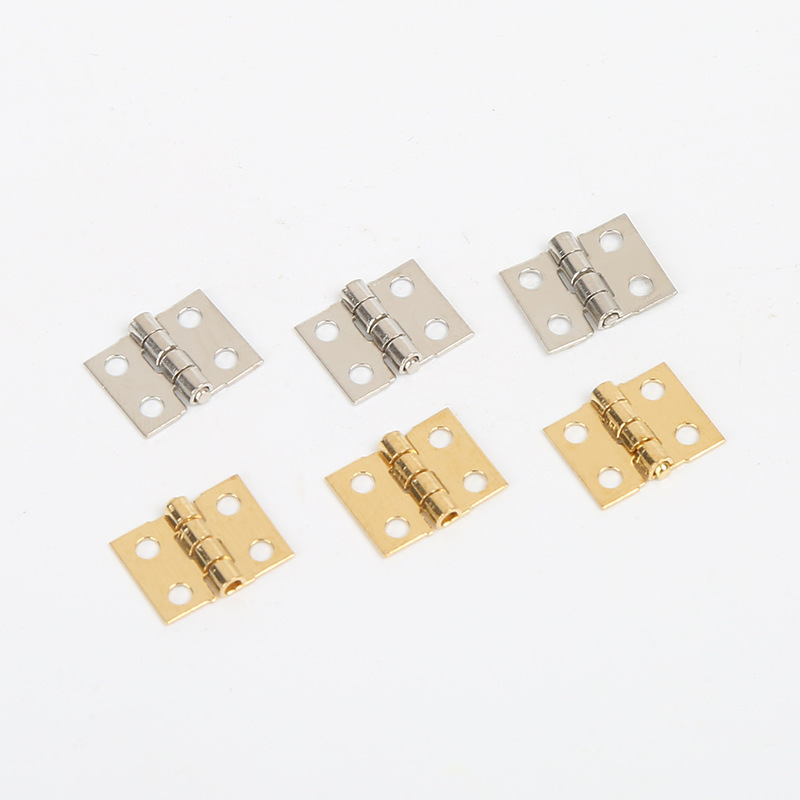 2-Point Ultra-Mini Pure Copper Hinge, Small Hinge for Crafts Box, All-Copper Wide Hinge, Small Hinge for Cabinet Door