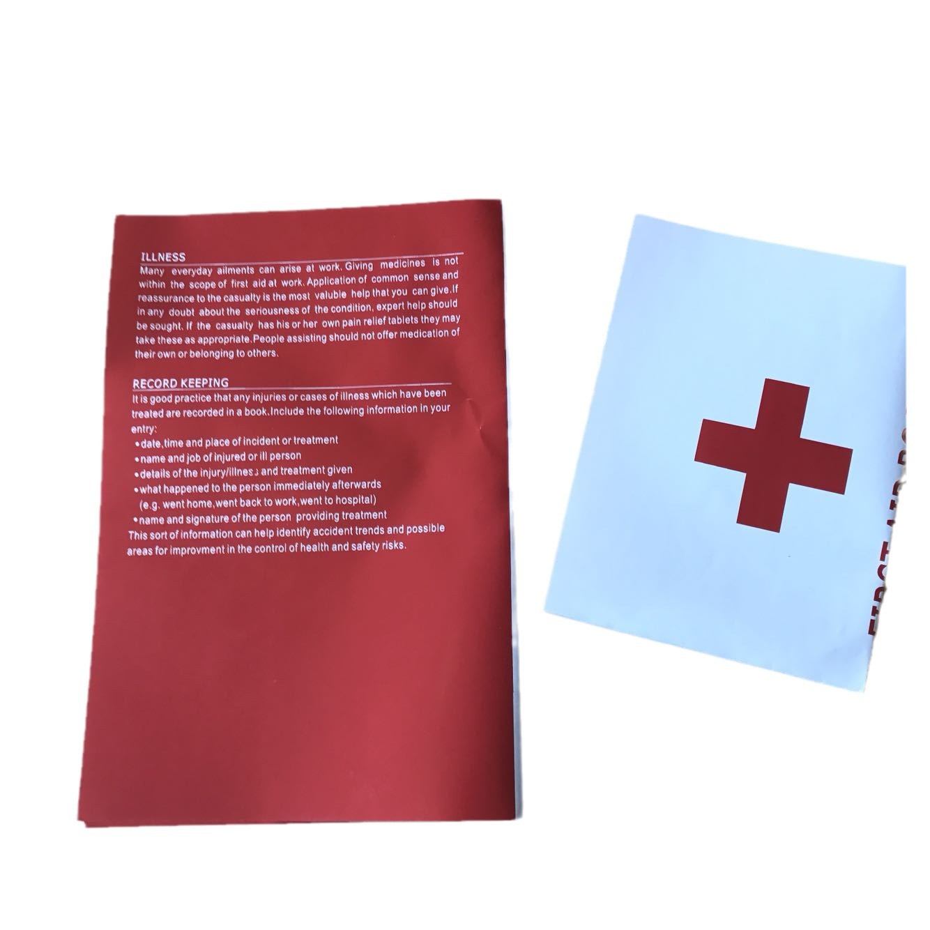 Color Printing Instructions First Aid Manual First Aid Kit Accessories First Aid Small Common Sense English First Aid Instructions