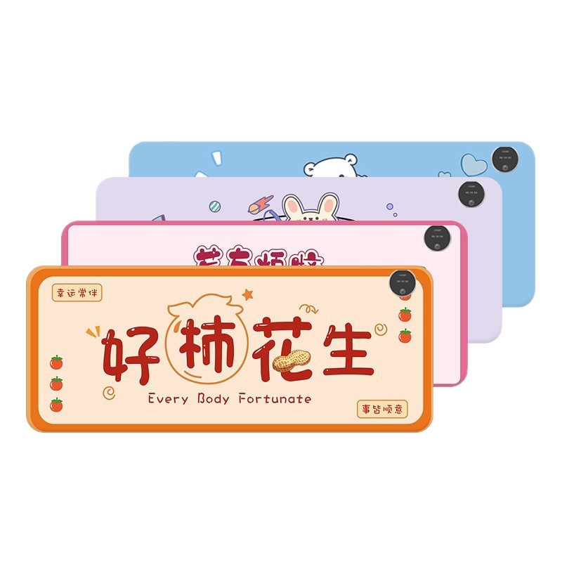 New Digital Display Heated Mouse Pad Office Desktop Heated Desk Pad Dormitory Study Homework Hand Warmer Desk Pad