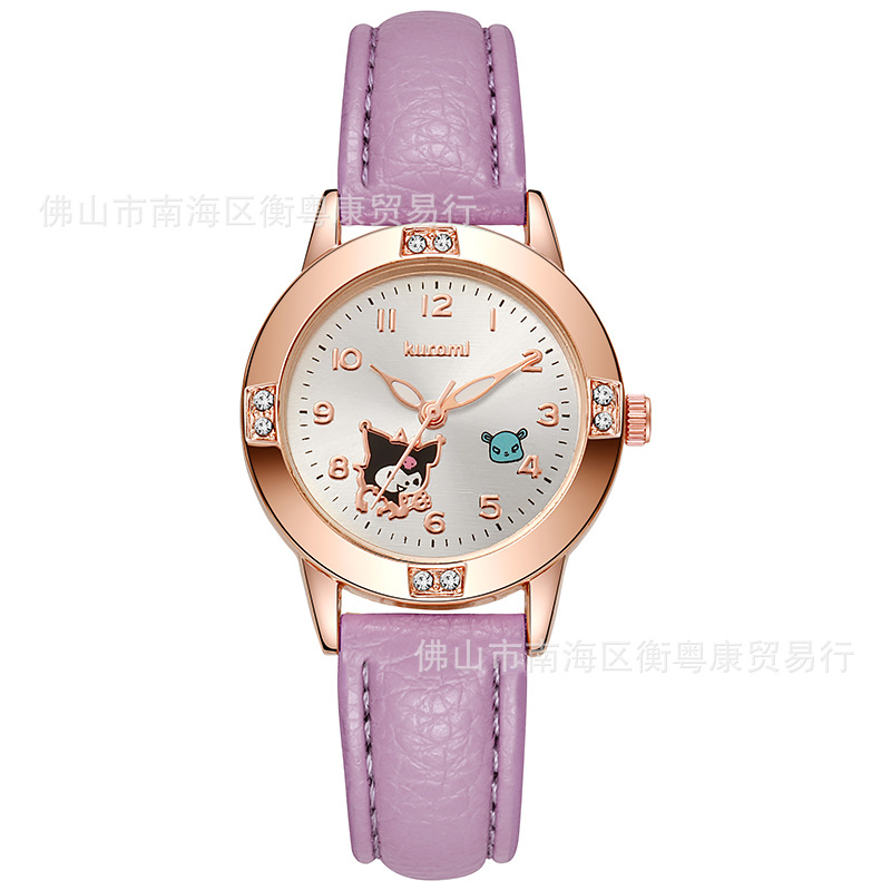 Rose Gold Diamond Belt Children's Watch Student Girls Girls' Examination Watch Sanli Quartz Watch Cross-border Wholesale