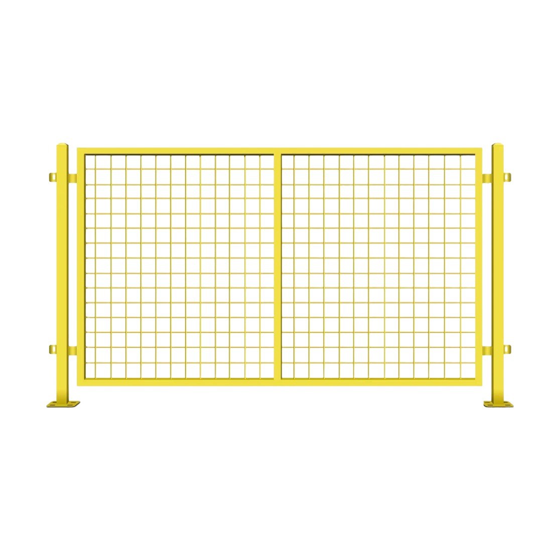 Hole-Free Mobile Isolation Net Yellow Thickened Warehouse Protective Fence Factory Equipment Protective Fence Workshop Isolation Net
