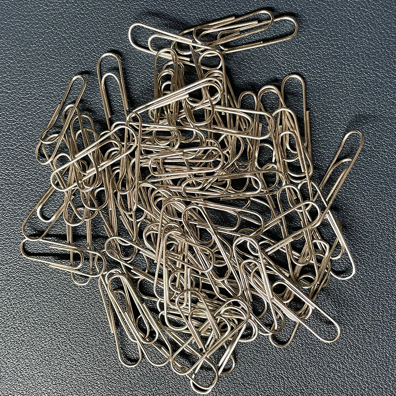 Cross-border specially for paper clip multi-specification metal silver paper clip office paper clip nickel plated paper clip