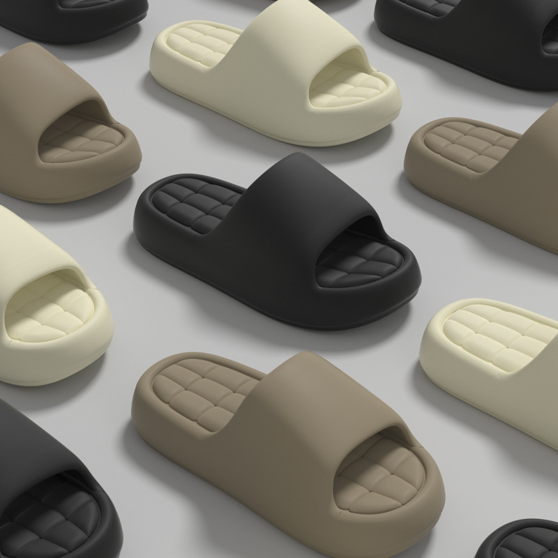 Eva Simple Sandals and Slippers Summer Women's Home Indoor Thick-soled Shit Feeling Household Soft-soled Bathroom Couple Wearing Men's Outer Wear