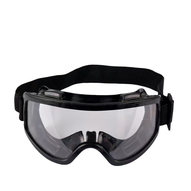 Гогглы прозрачные с четырьмя бусинами большие ветрозащитные против песка ударопрочные для катания на лыжах защитные очки