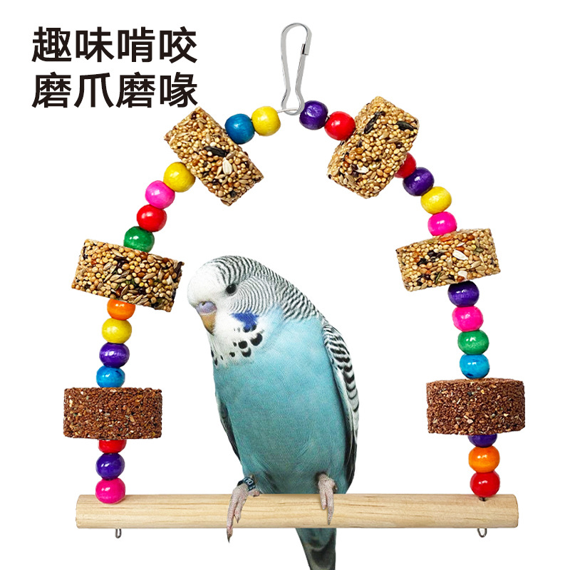 Parrot Snacks and Toys, Red Soil Grains, Fruits and Vegetables, Budgerigar and Lovebird Beak Grinding, Chewing, Interactive Training Wholesale