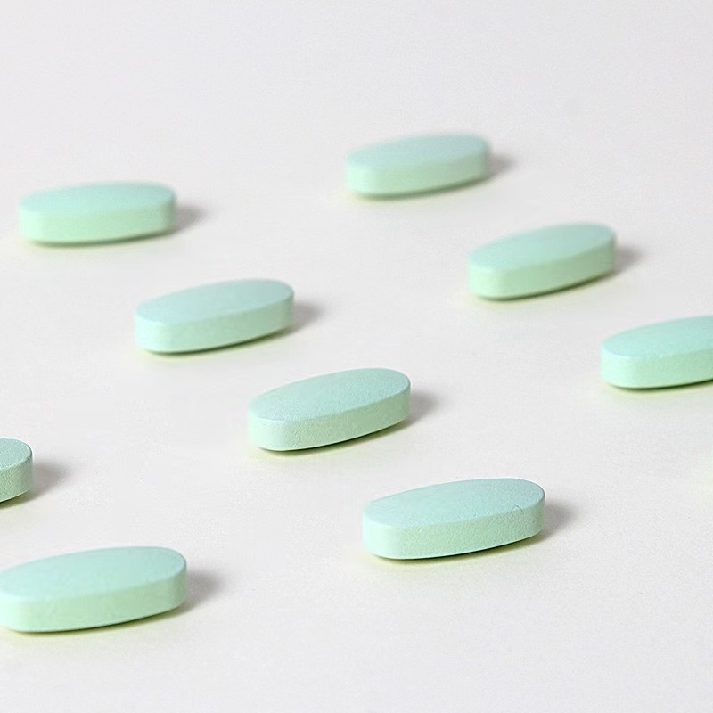 Customized OEM Niacinamide Collagen White Tablets Various Shapes White Kidney Bean Tablets Candy