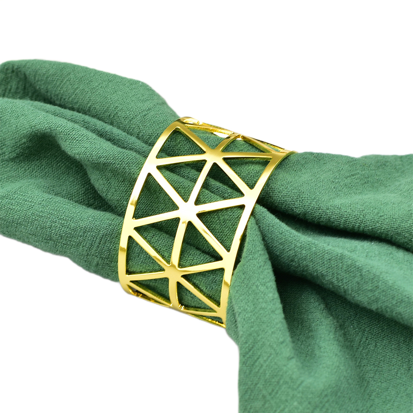 Popular Napkin Buckle New Year Napkin Ring Christmas Napkin Ring Diamond Mouth Cloth Ring Alloy Manufacturer Wholesale