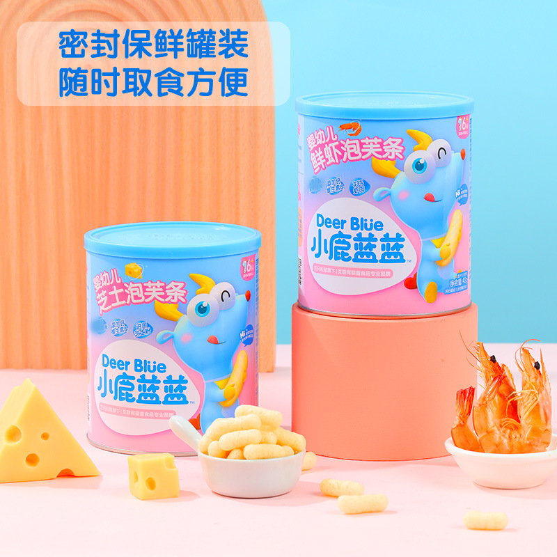 Fawn Lanlan Infant Puff Bars 6 Months + Baby Snacks Finger Puffs Free Food Complementary Food Recipes