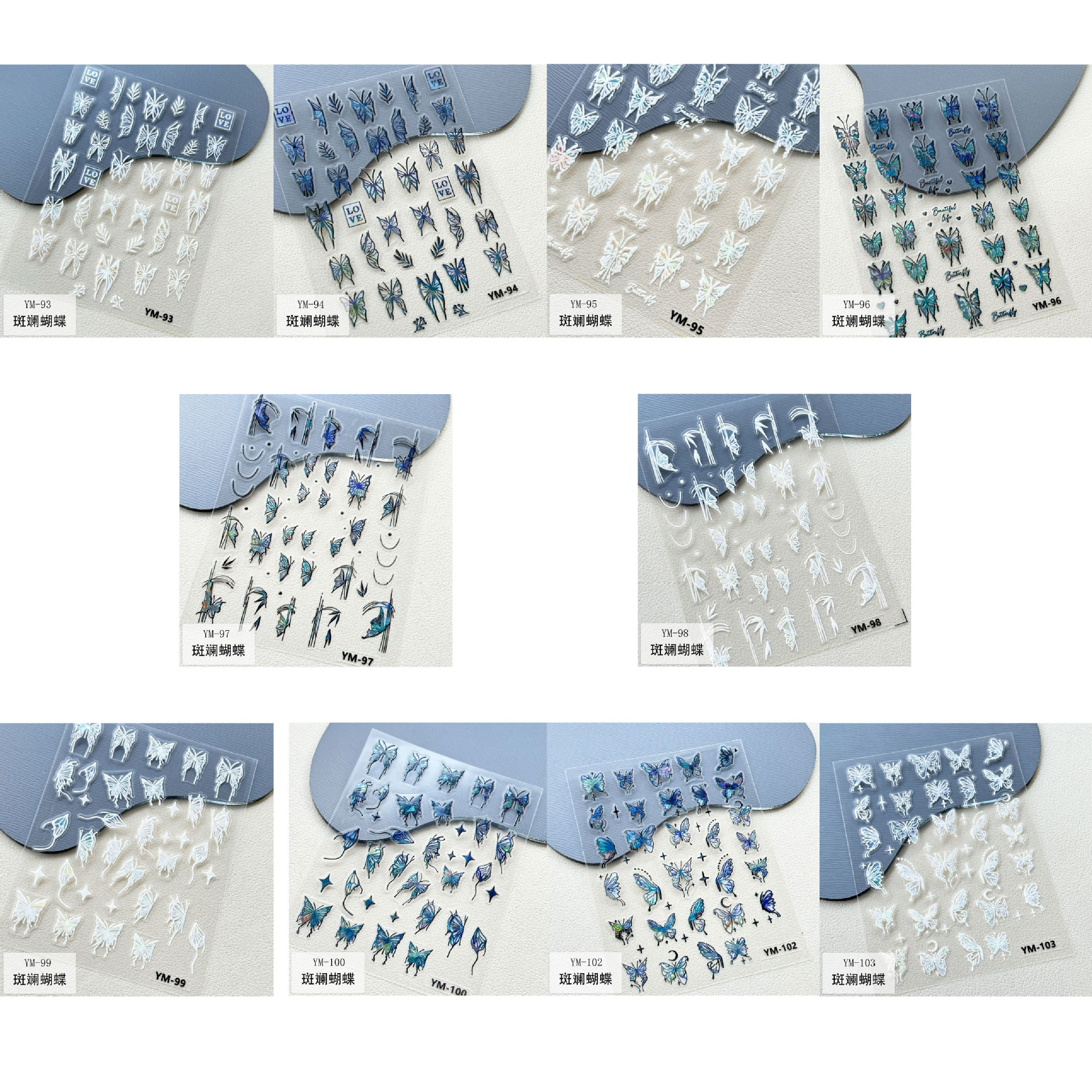 Наклейки для ногтей с объемным рисунком для детей, индивидуальные маленькие партии, 3D 5D наклейки для взрослых с УФ-печатью