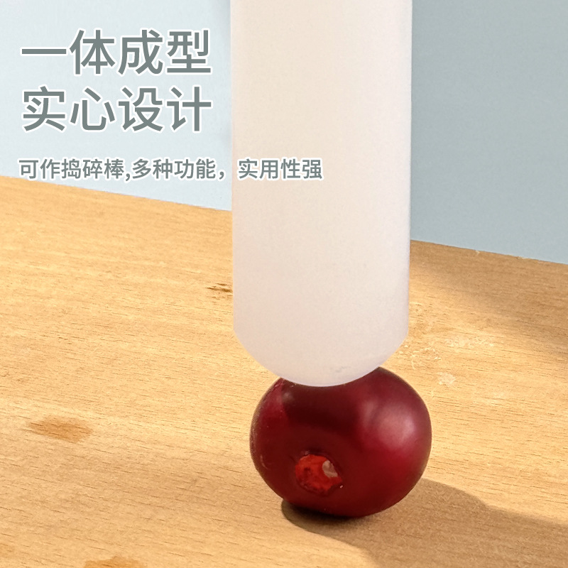 Han Mu Milk Tea Shop Hand-made Lemon Rolling Pin Household PP Non-stick Rolling Pin Pumping Ice Stick Source Factory
