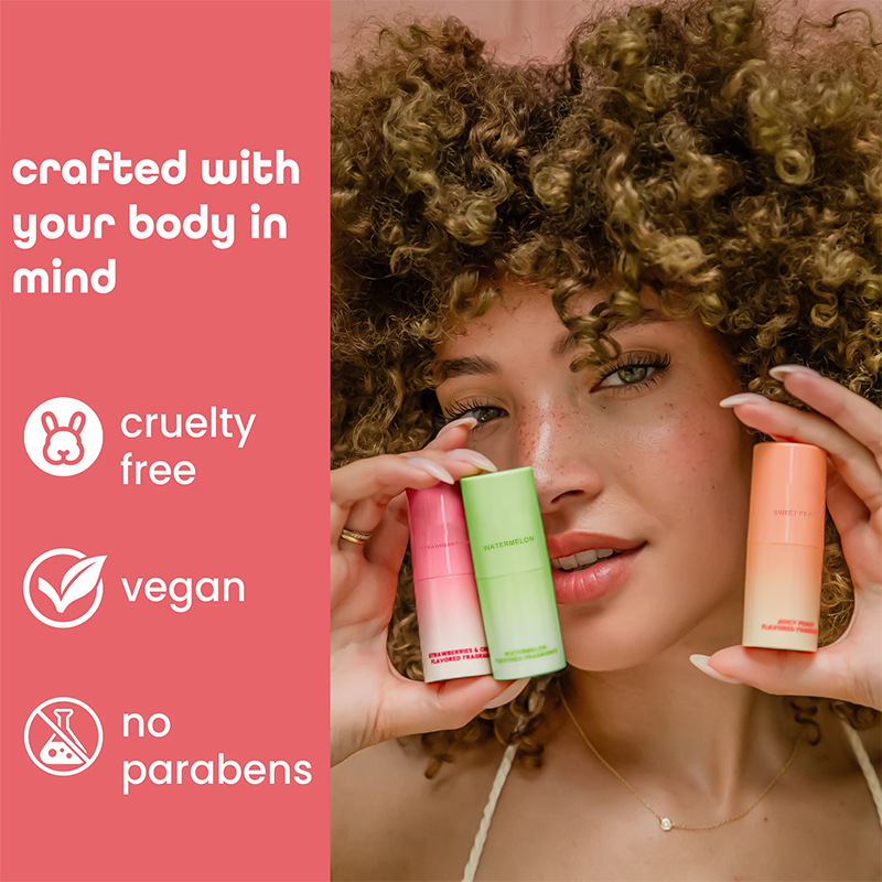 Cross-Border Customized Full English Solid Balm Sweetheart Strawberry Cream Flavor Solid Scent Foreign Trade Explosion