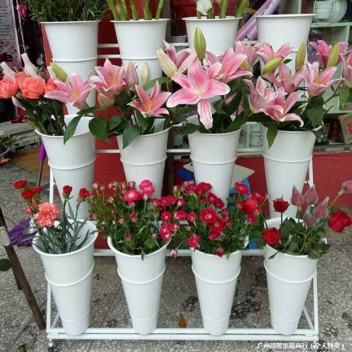 Многоуровневый передвижной цветочный стенд для цветочного магазина, железный цветочный стенд, полка для цветов, стенд для ведер с цветами