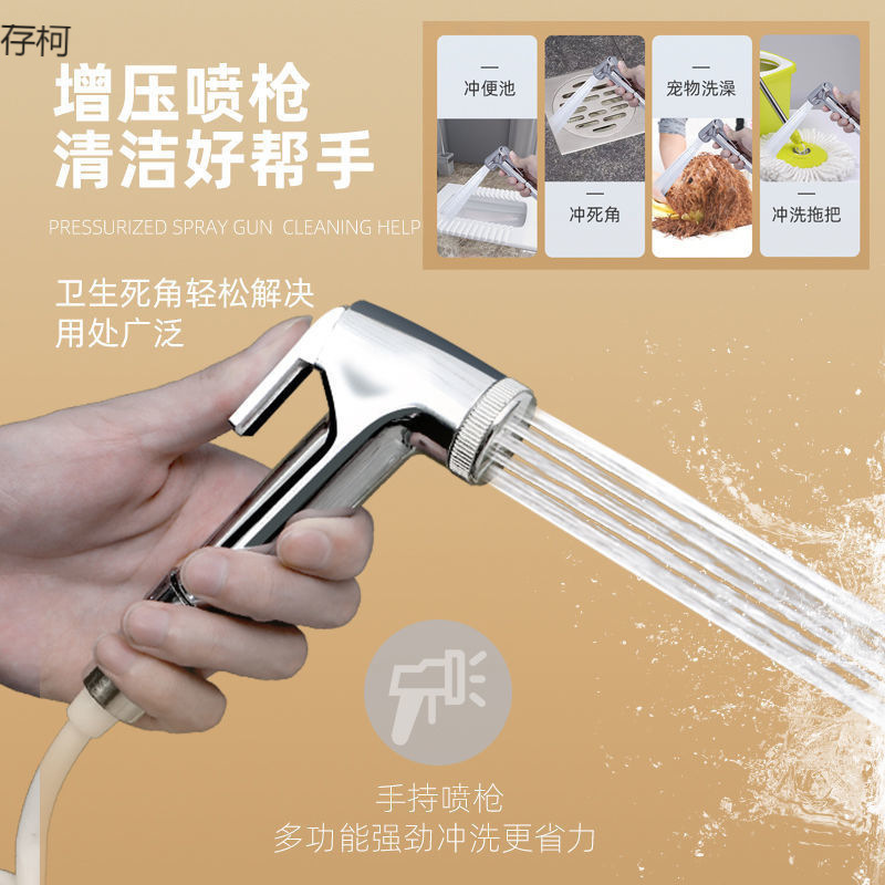 Bathroom Household Toilet Squat Toilet Flush Tank Accessories Set Large Impact Thickeneded Punch-Free Wall-Mounted