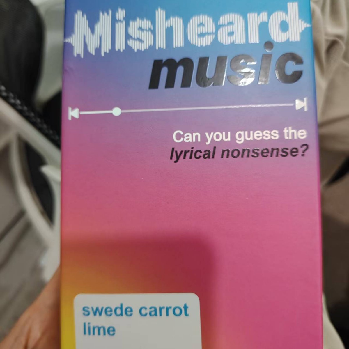 Funny Music Cards Mishear Music 2025 Version of the Lively Music Card Game