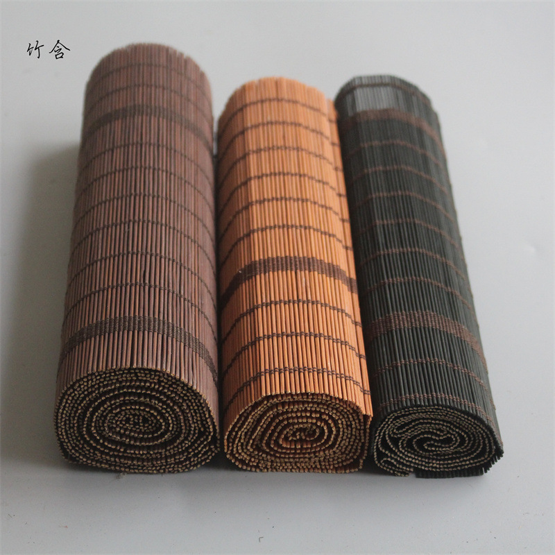 Bamboo Curtain Semi-finished Curtain Bamboo Mat Bamboo Mat Bamboo Curtain for Hotel Nongjiale Bamboo Curtain Ceiling Decoration Material Screen Printing Bamboo Curtain