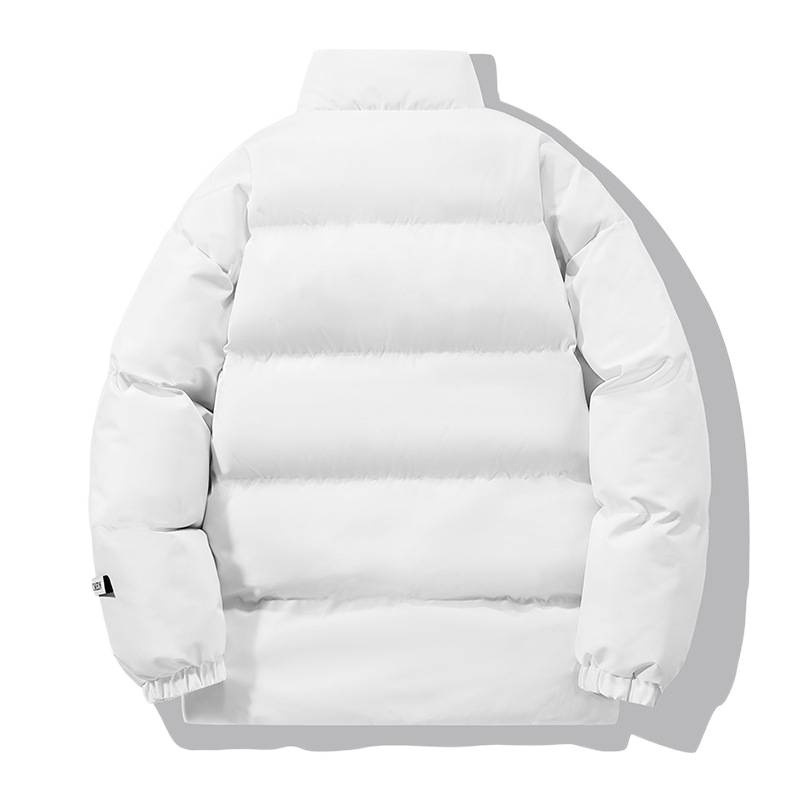 Cotton-Padded Jacket for Men and Women, Stand-Up Collar, New Winter Style, Thickened and Warm, Casual and Versatile Outerwear for Young Couples, Trendy Puffer Jacket