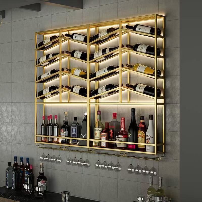 Креативные украшения для винного стеллажа, коммерческий винный шкаф для дома, наклонный винный дисплей, современный декоративный доступный стеллаж для бутылок вина