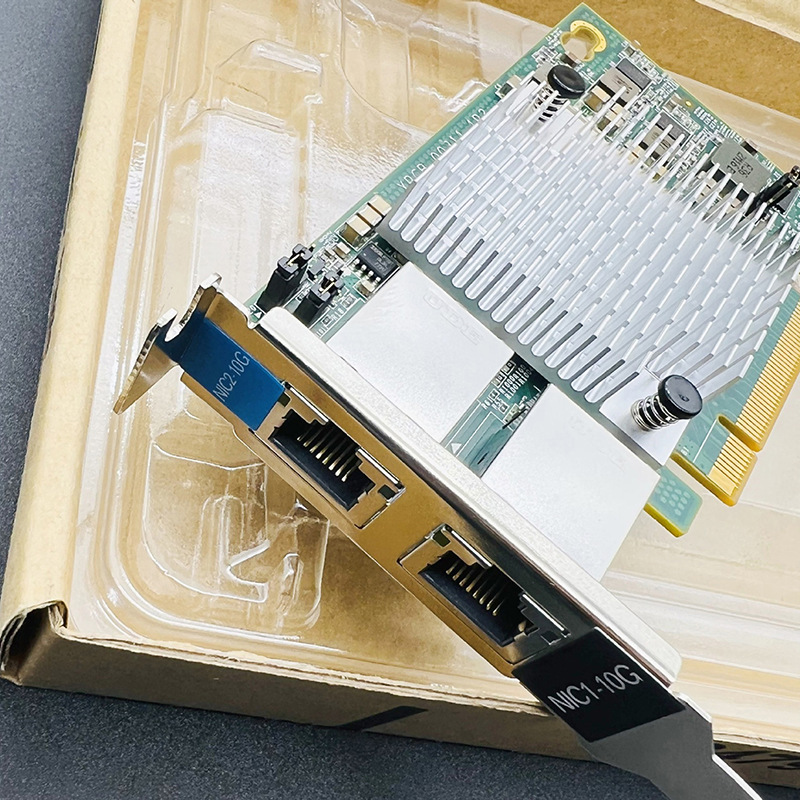 Double-port Langchao 10 Gigabit Double-port Network Card Power Port 10G X540-T2 Package Test Supports Qunhui NAS