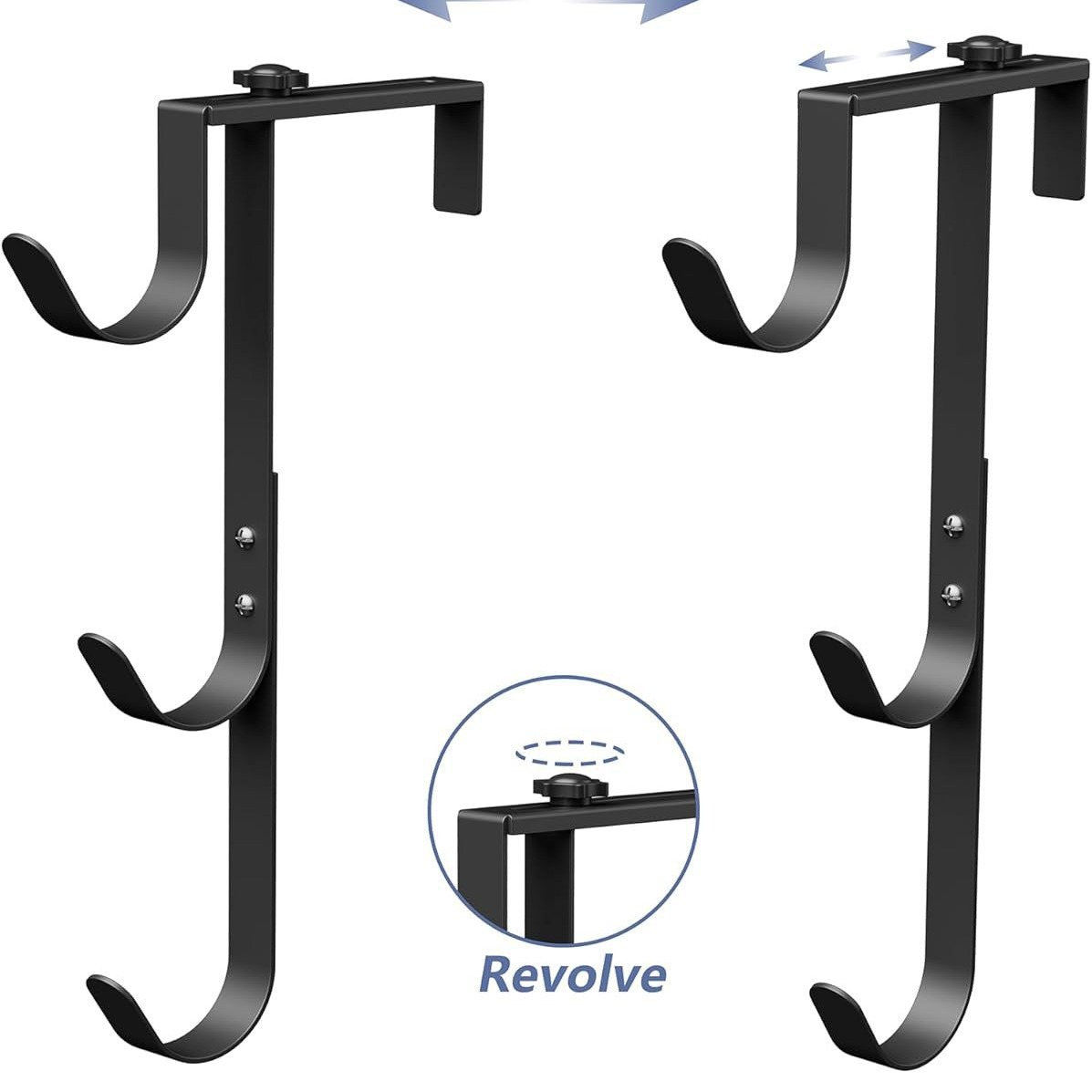 Pool equipment adjustable pool pole hook three layers metal fence hook for hanging pool tools