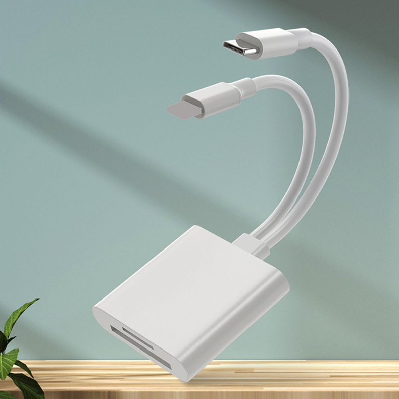 Suitable for Apple Type-c to SDTF card adapter card reader mobile phone ipad flat camera OTG adapter